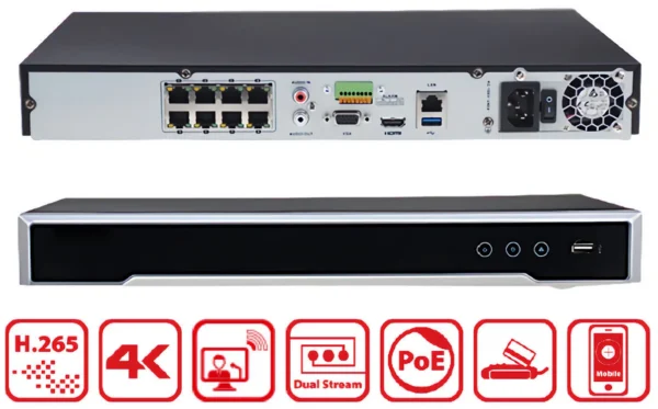 مسجل كاميرات هيلكفيجن DS-7608NI-I2 (8 Channel)