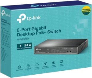 سويتش PoE تي بي لينك TL-SG1008P (8 Port)